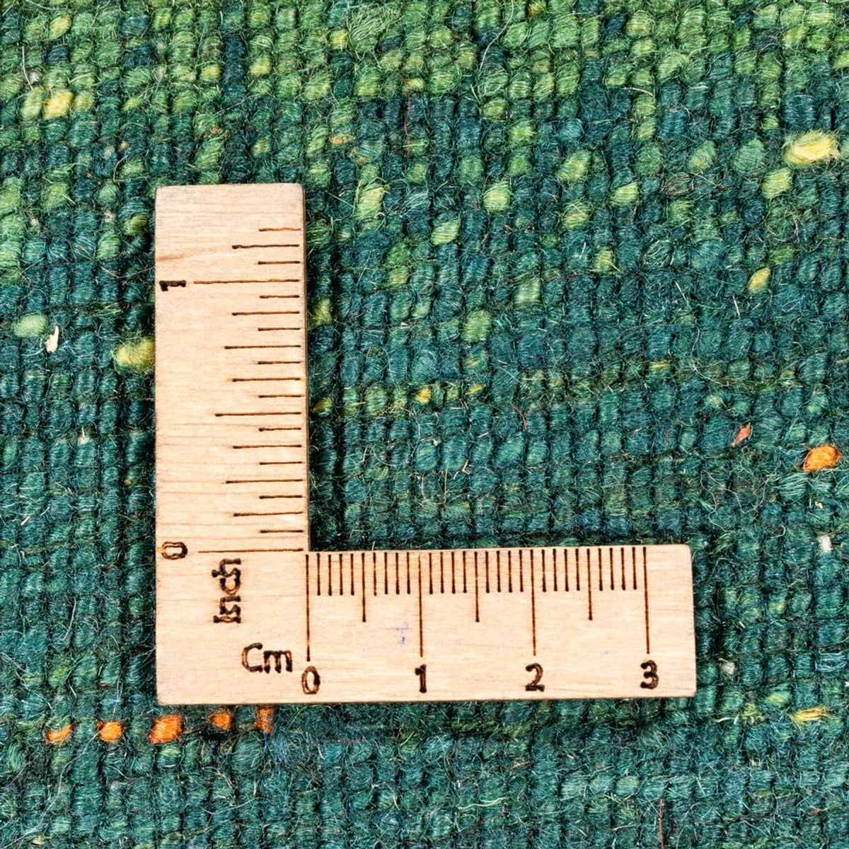 Gabbeh Teppich - Loribaft Perser - 126 x 84 cm - grün