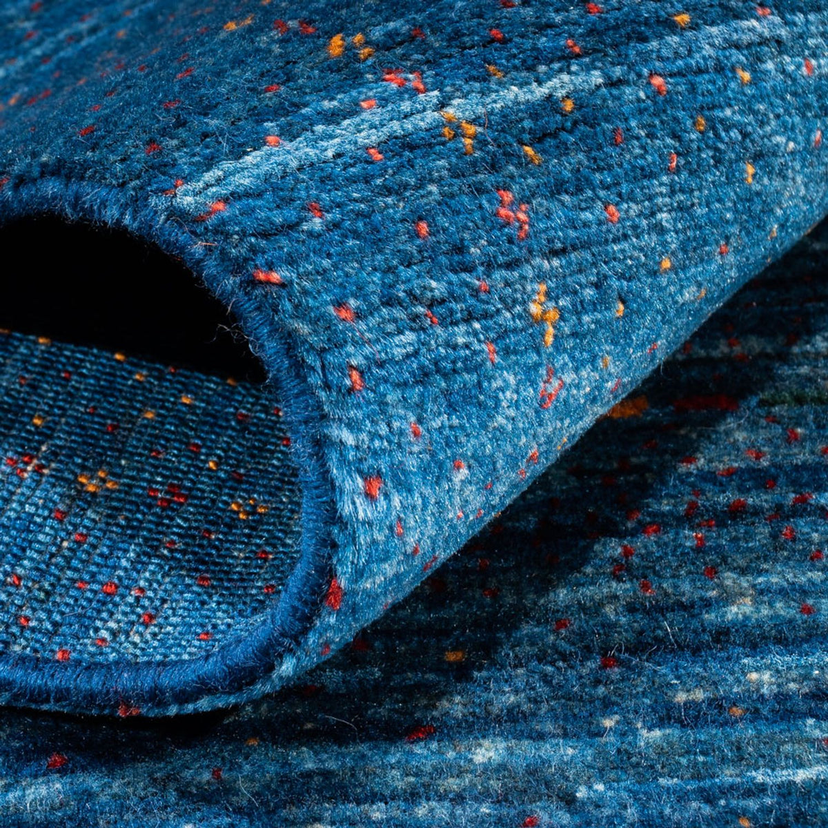 Gabbeh Teppich - Loribaft Perser - 153 x 85 cm - blau