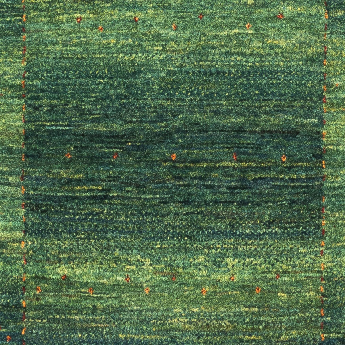 Gabbeh Teppich - Loribaft Perser - 133 x 83 cm - grün
