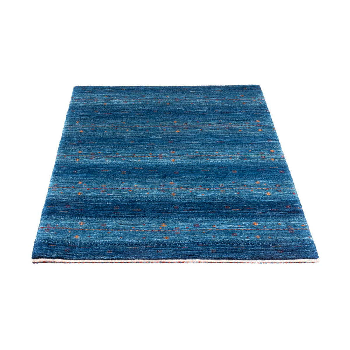 Gabbeh Teppich - Loribaft Perser - 131 x 85 cm - blau