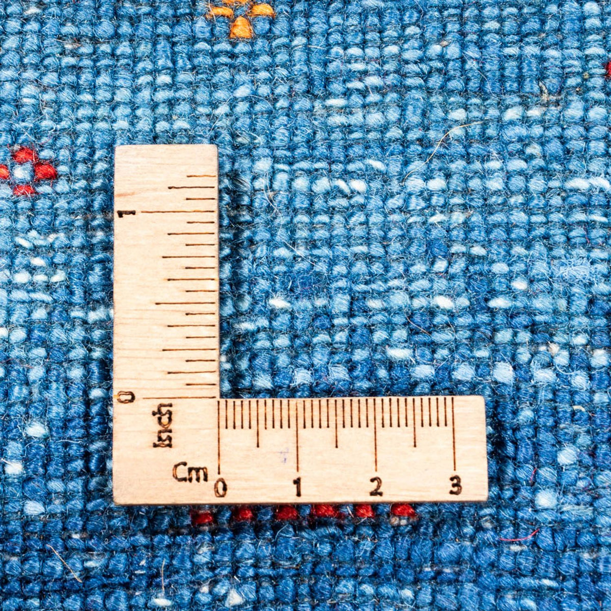 Gabbeh Teppich - Loribaft Perser - 131 x 85 cm - blau