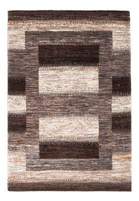 Gabbeh Teppich - Loribaft Perser - 123 x 84 cm - grau