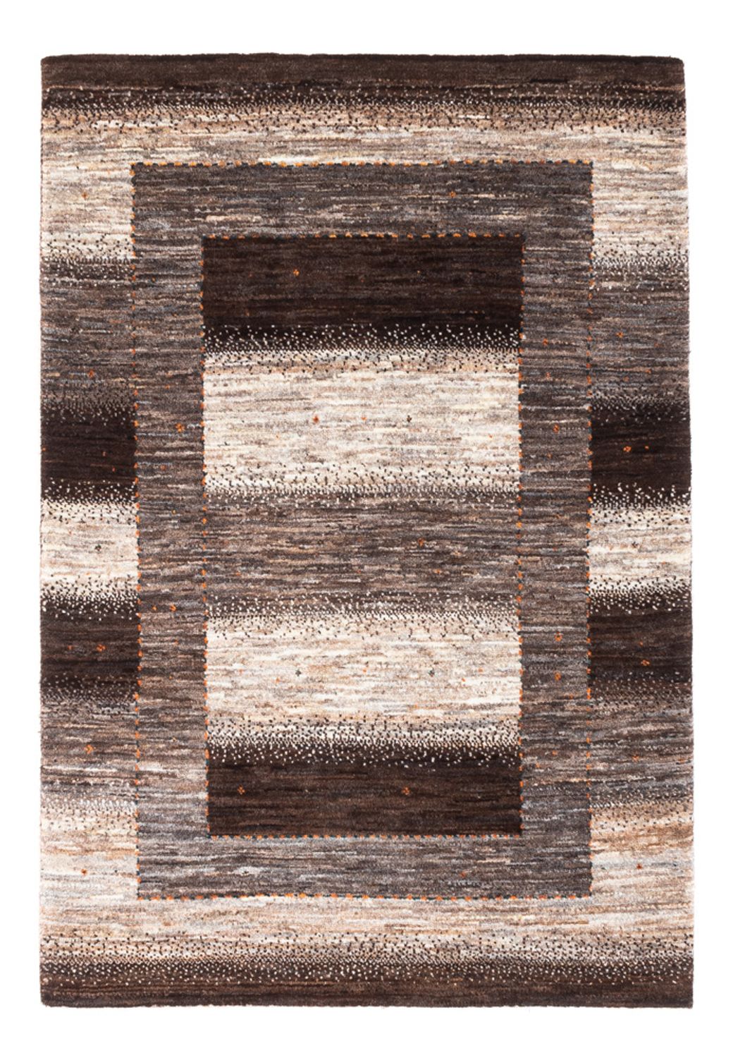 Gabbeh Teppich - Loribaft Perser - 123 x 84 cm - grau
