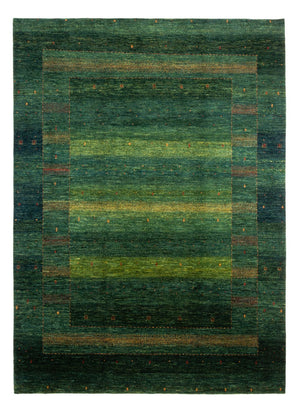 Gabbeh Teppich - Loribaft Perser - 314 x 233 cm - grün