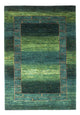 Gabbeh Teppich - Loribaft Perser - 100 x 147 cm - grün