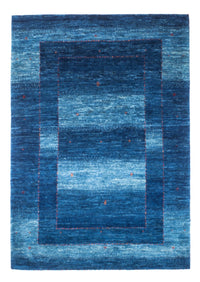 Gabbeh Teppich - Loribaft Perser - 145 x 101 cm - blau