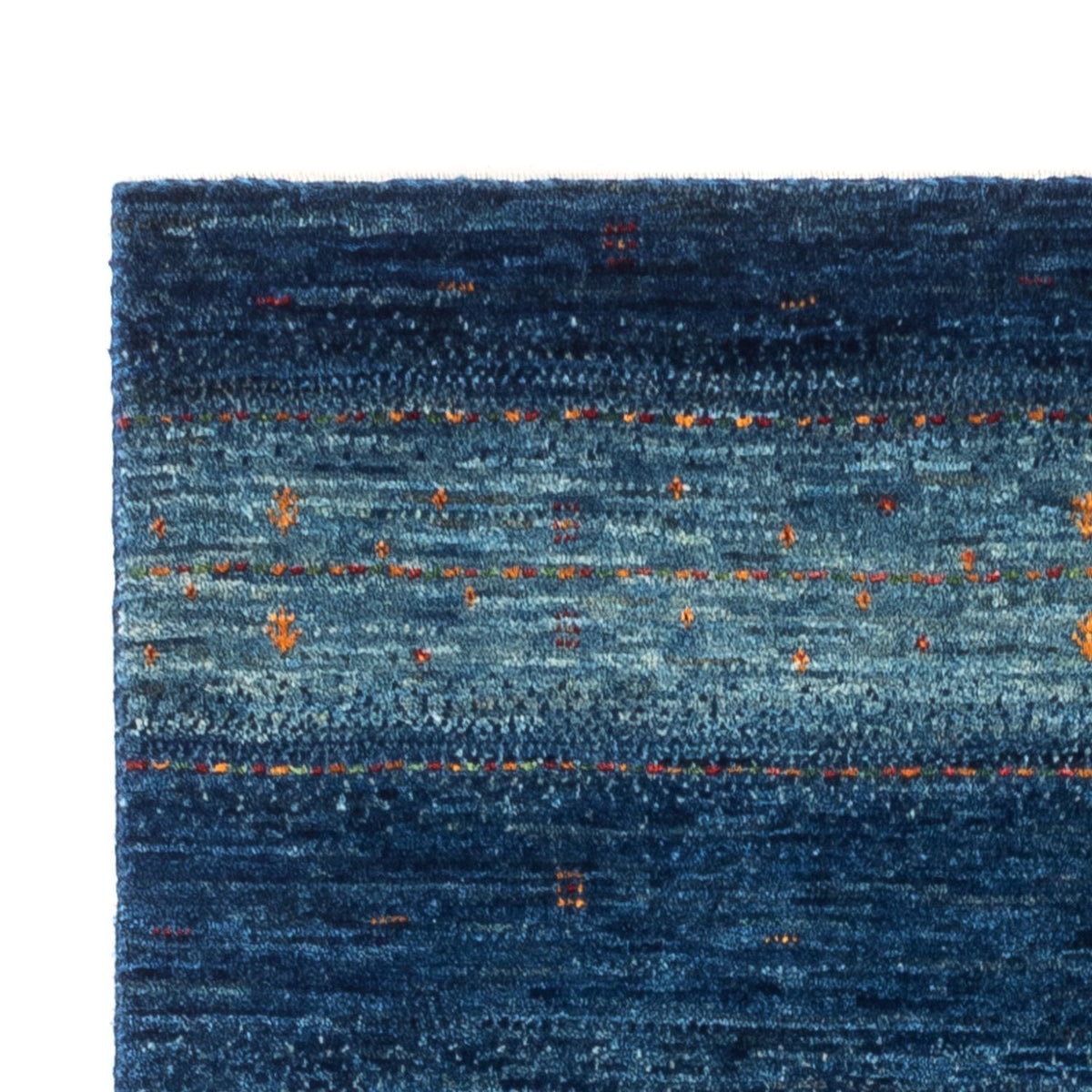 Gabbeh Teppich - Loribaft Perser - 82 x 135 cm - blau