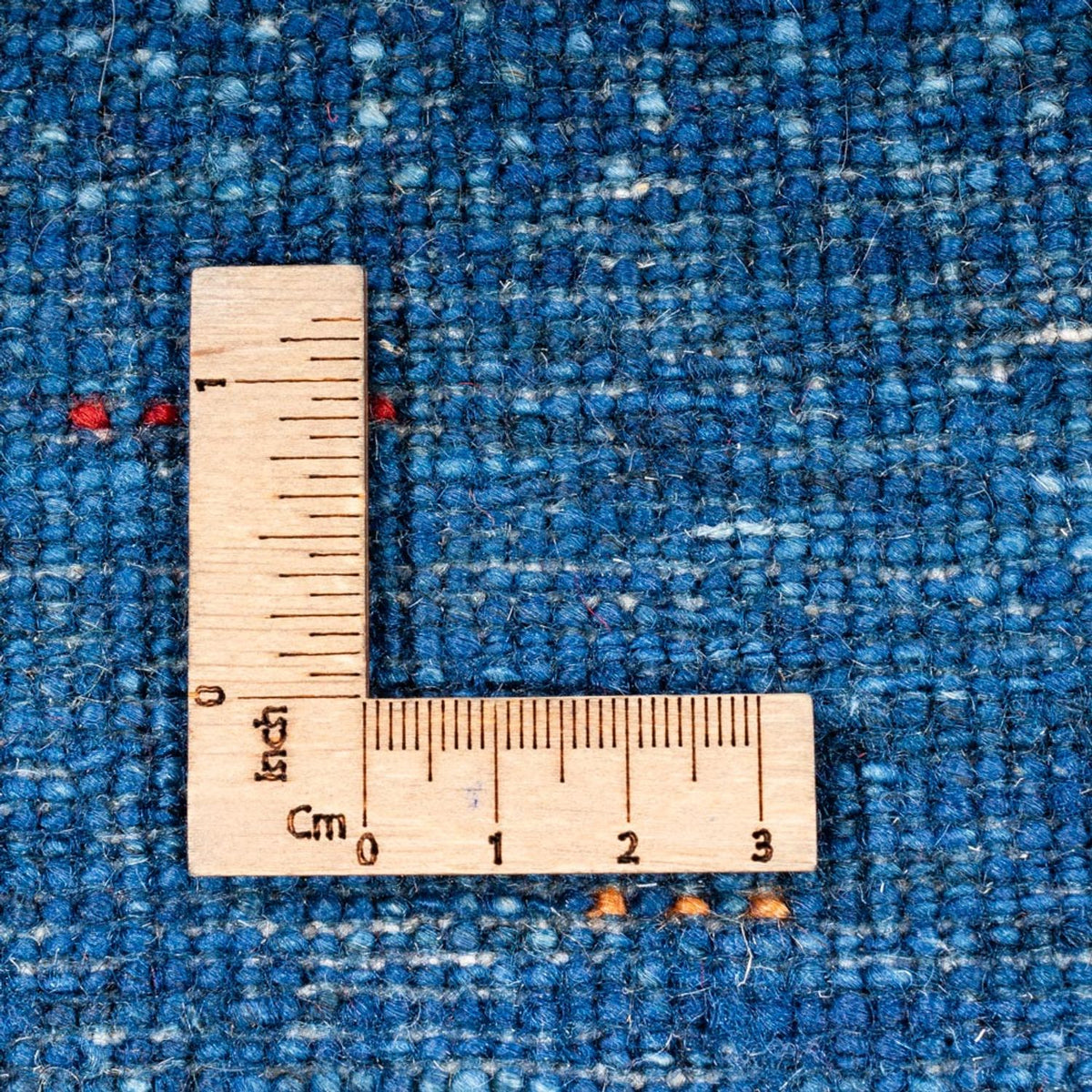 Gabbeh Teppich - Loribaft Perser - 116 x 92 cm - blau