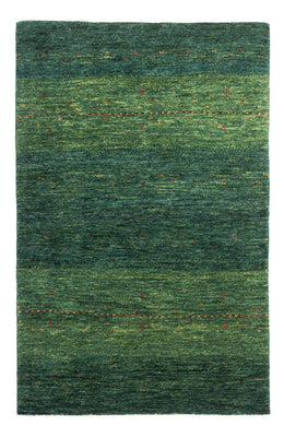 Gabbeh Teppich - Loribaft Perser - 125 x 81 cm - grün