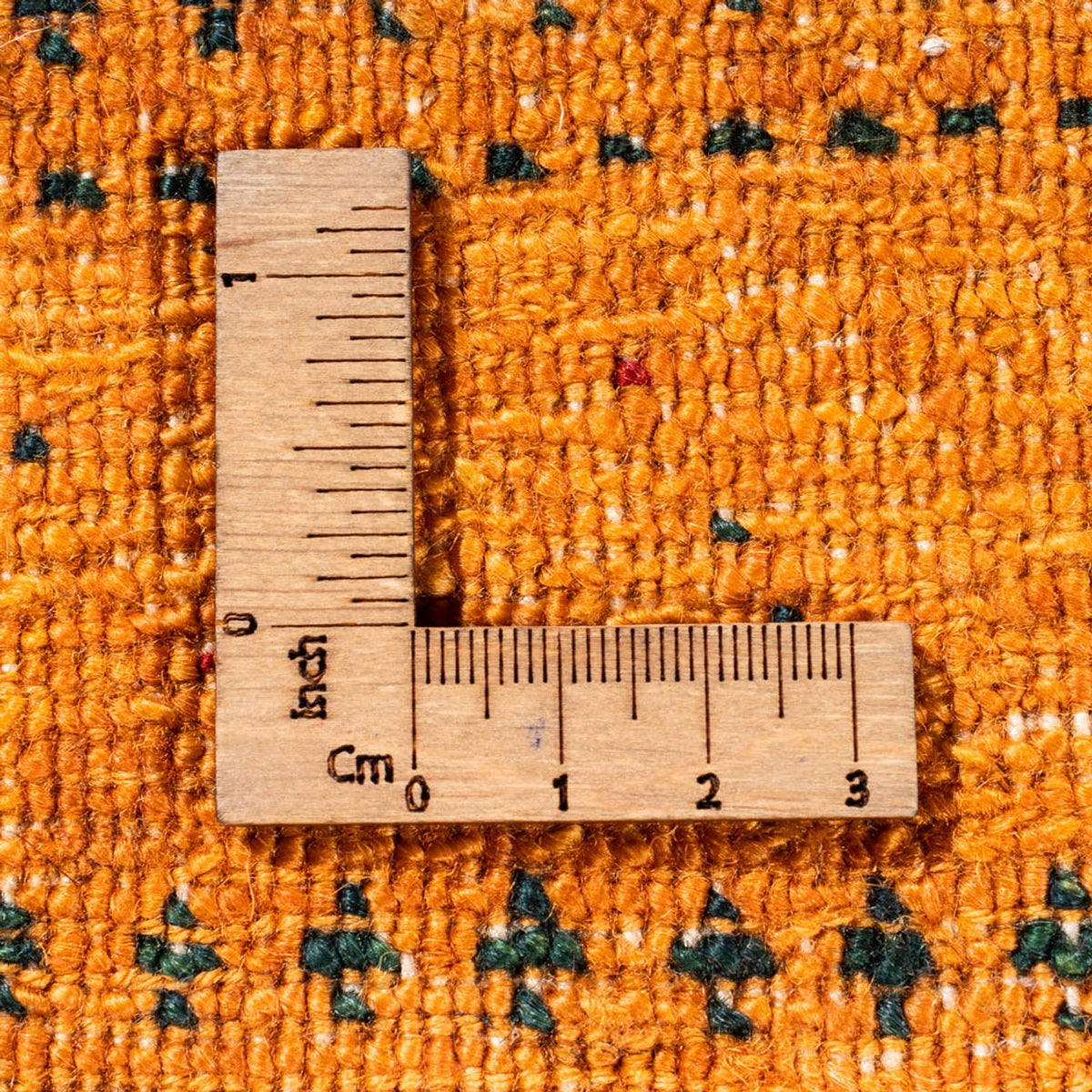 Gabbeh Teppich - Loribaft Perser - 98 x 81 cm - gold