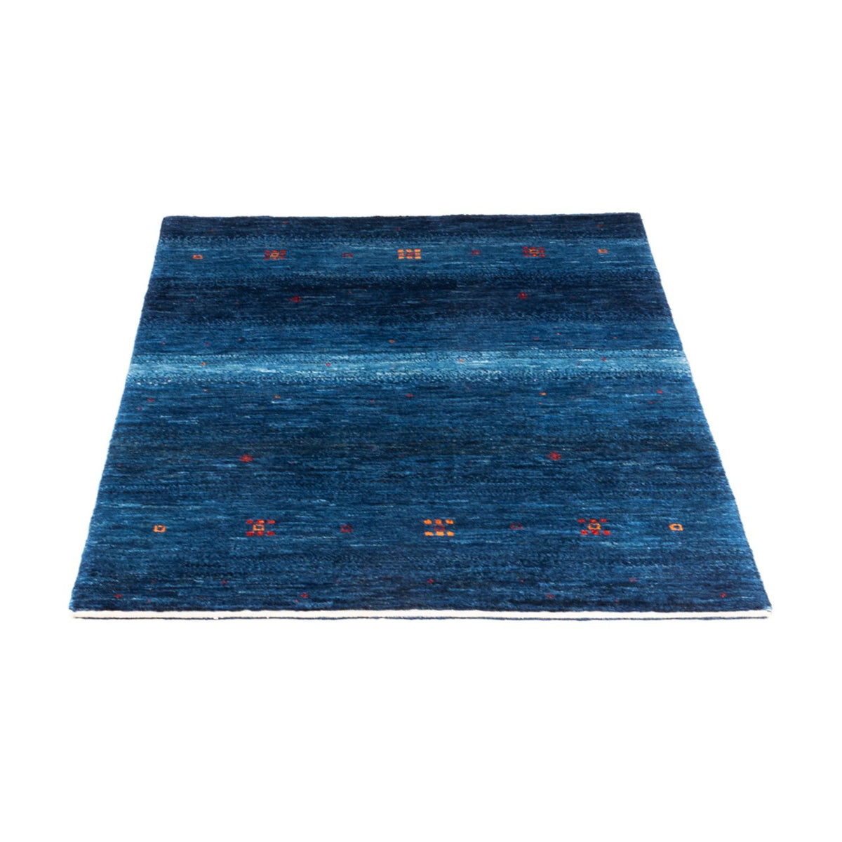 Gabbeh Teppich - Loribaft Perser - 110 x 80 cm - blau