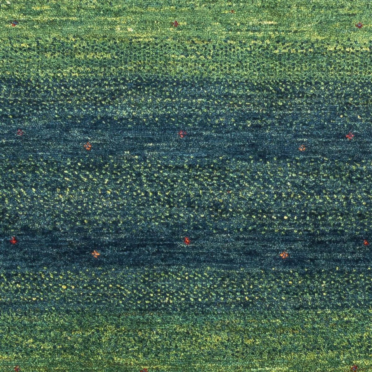 Gabbeh Teppich - Loribaft Perser - 123 x 85 cm - grün