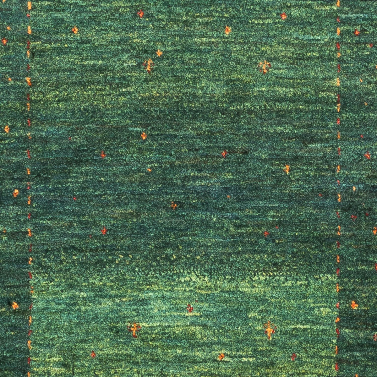 Gabbeh Teppich - Loribaft Perser - 119 x 86 cm - grün