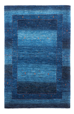 Gabbeh Teppich - Loribaft Perser - 135 x 93 cm - blau