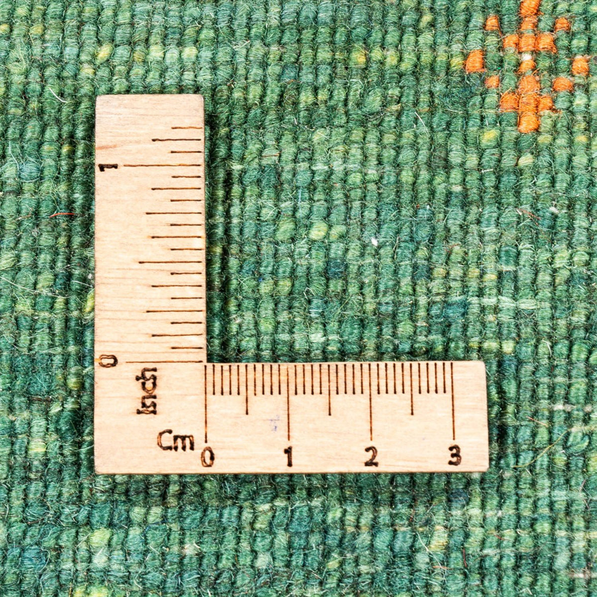 Gabbeh Teppich - Loribaft Perser - 127 x 82 cm - grün