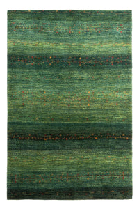 Gabbeh Teppich - Loribaft Perser - 188 x 124 cm - grün