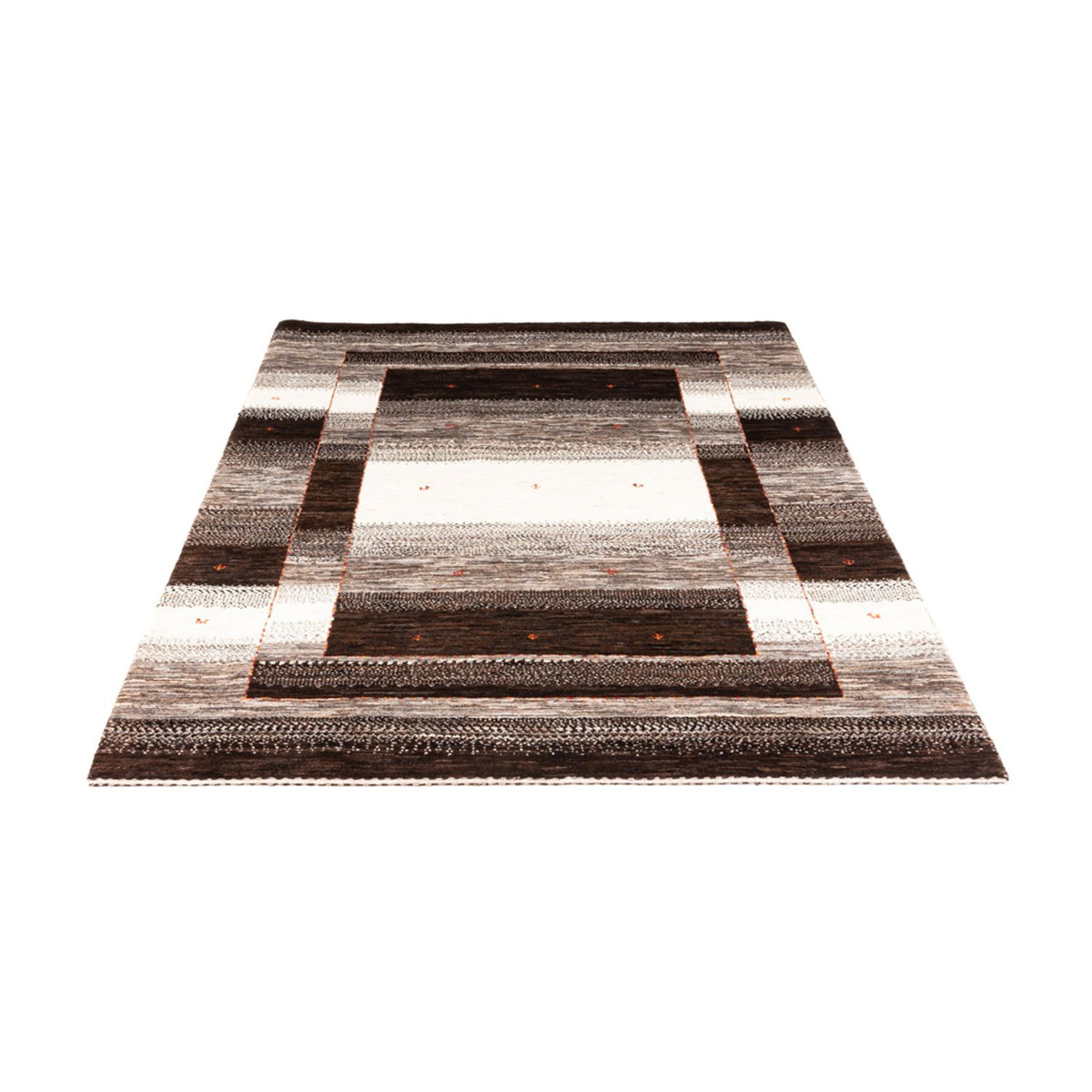 Gabbeh Teppich - Loribaft Perser - 187 x 129 cm - grau