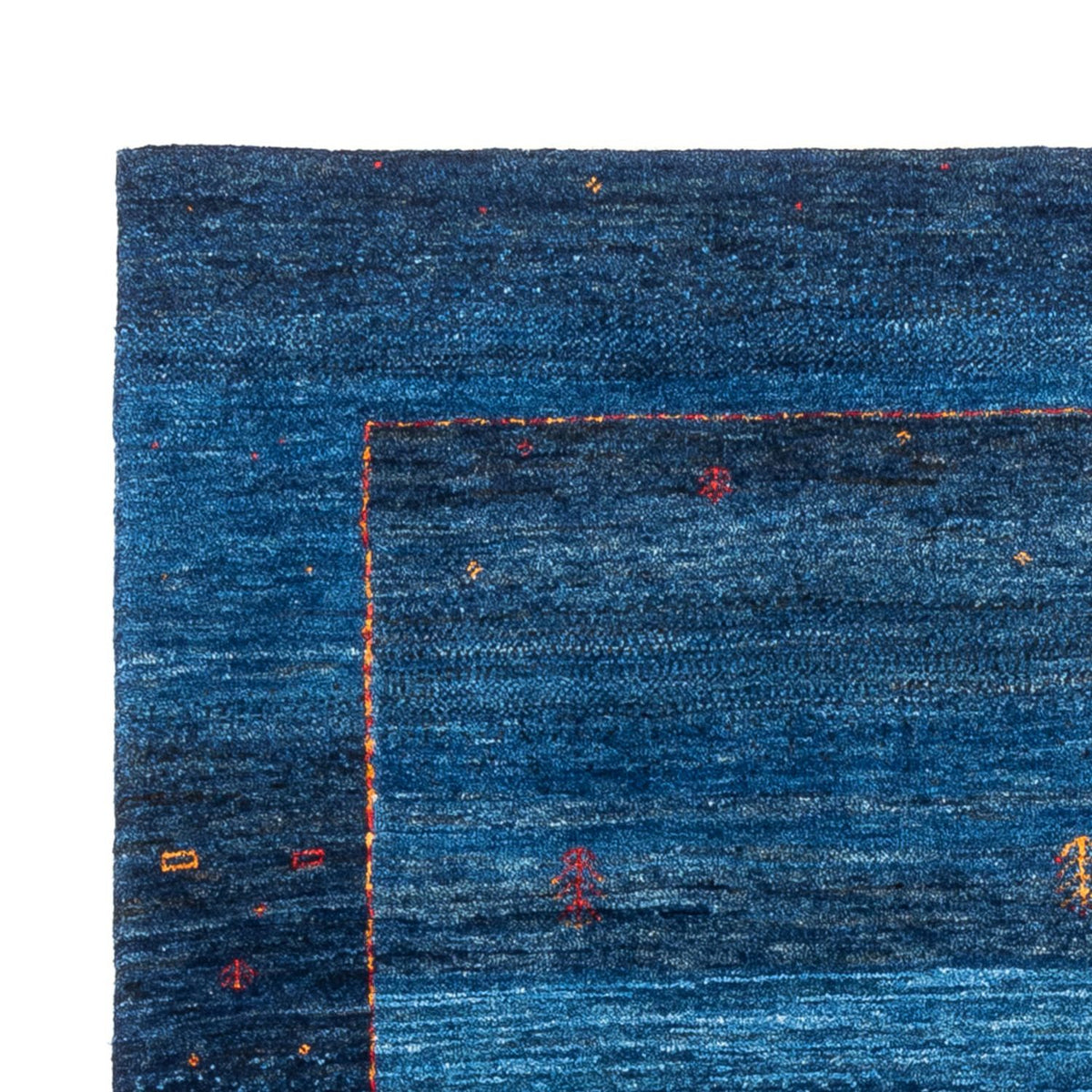 Gabbeh Teppich - Loribaft Perser - 120 x 162 cm - blau