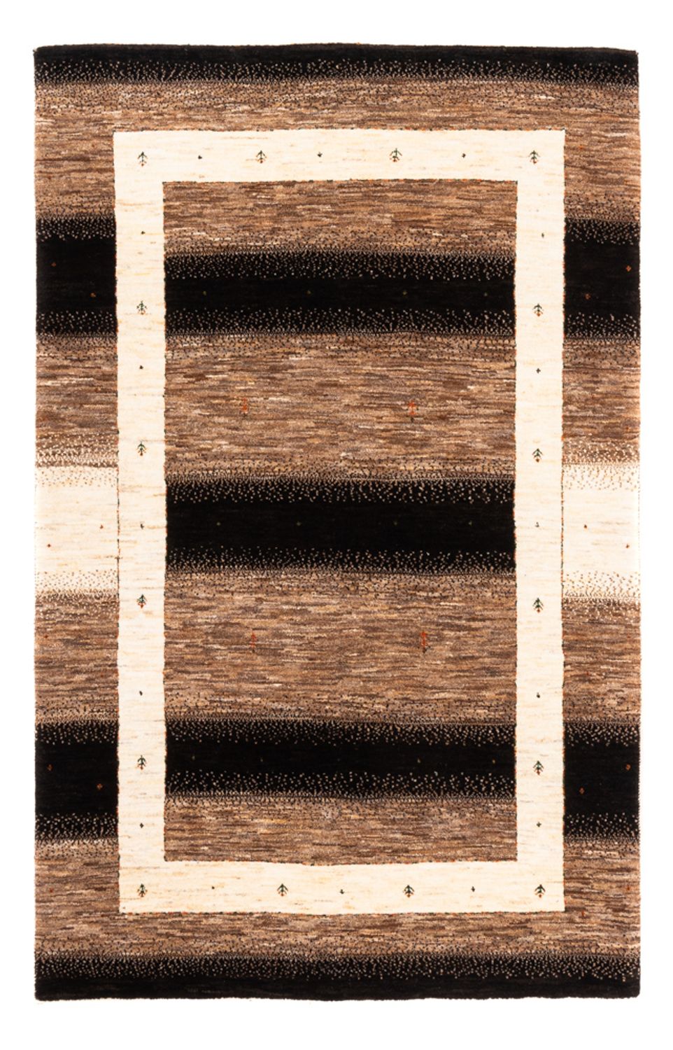 Gabbeh Teppich - Loribaft Perser - 190 x 125 cm - grau