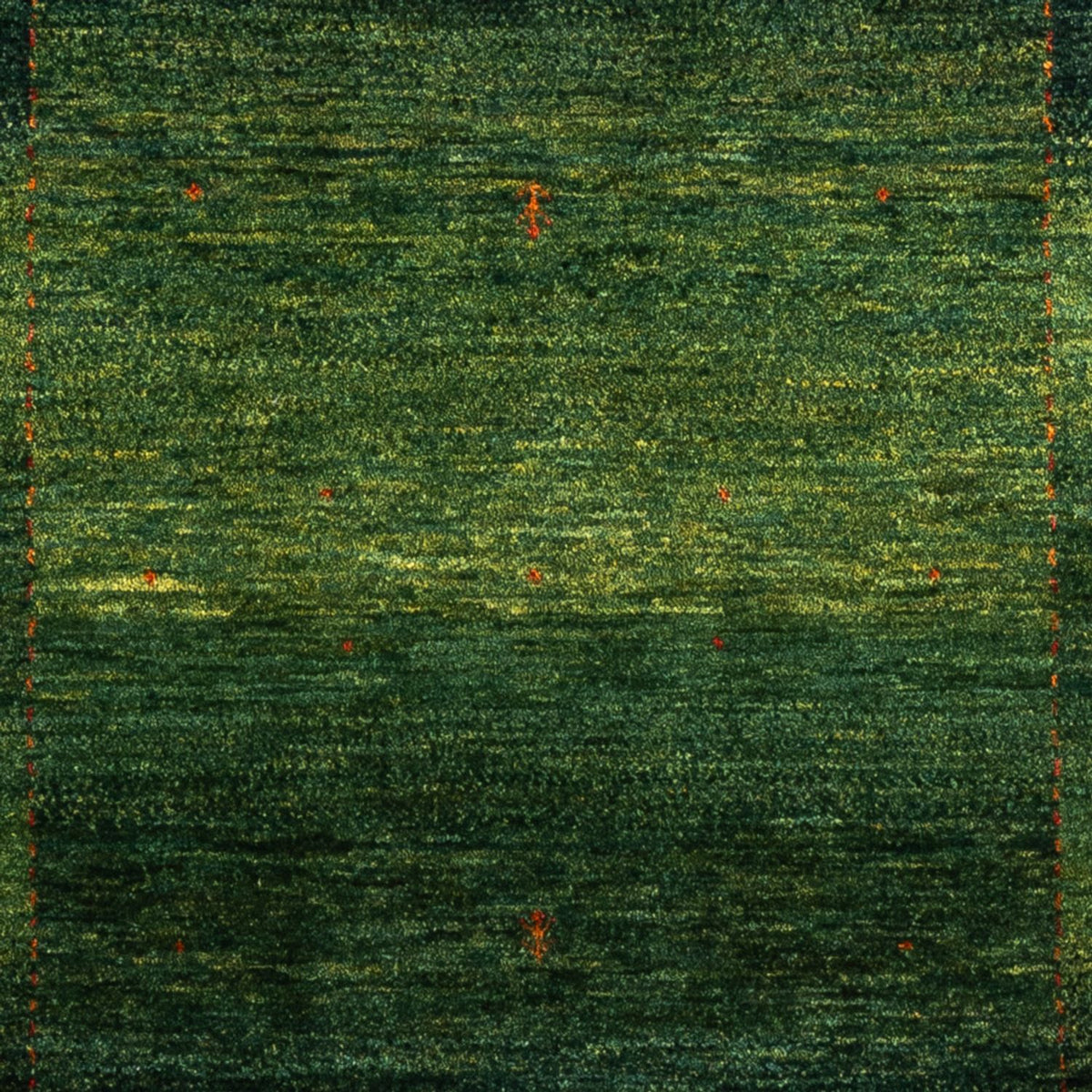 Gabbeh Teppich - Loribaft Perser - 186 x 126 cm - grün