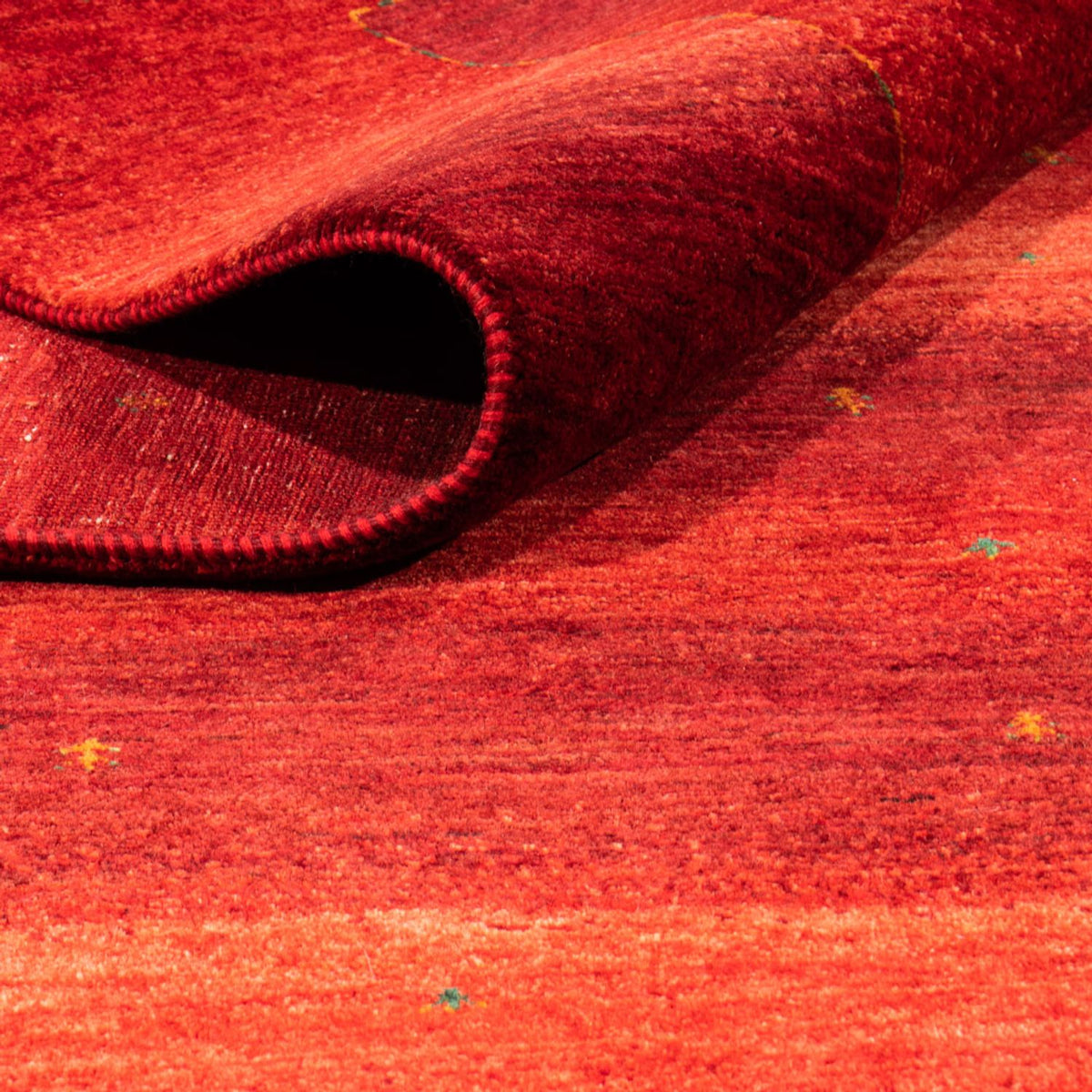 Gabbeh Teppich - Loribaft Perser - 303 x 210 cm - rot