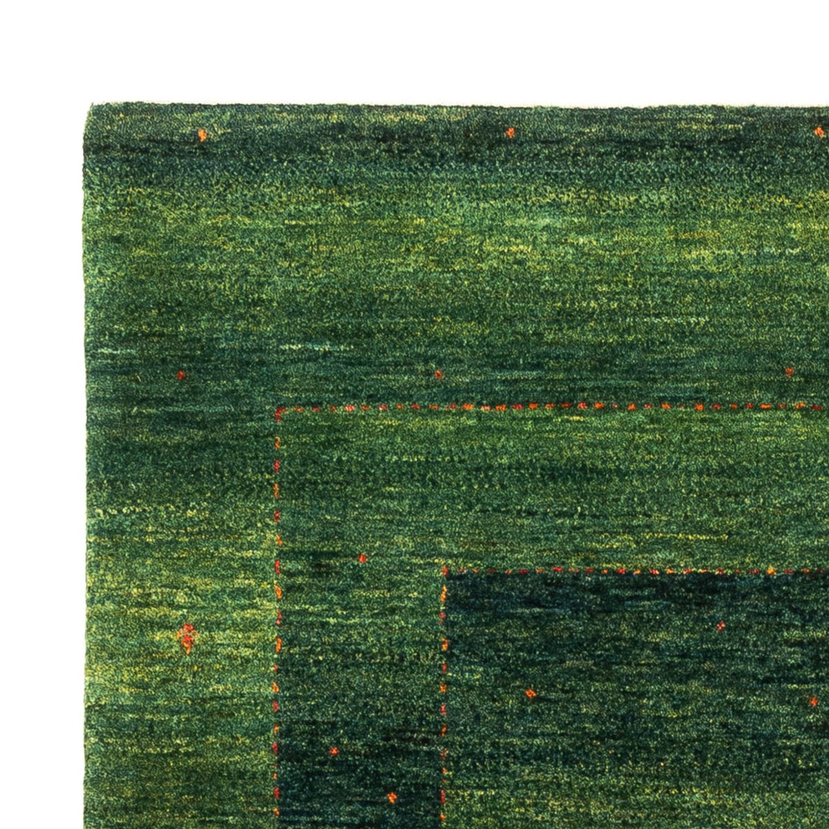 Gabbeh Teppich - Loribaft Perser - 182 x 128 cm - grün