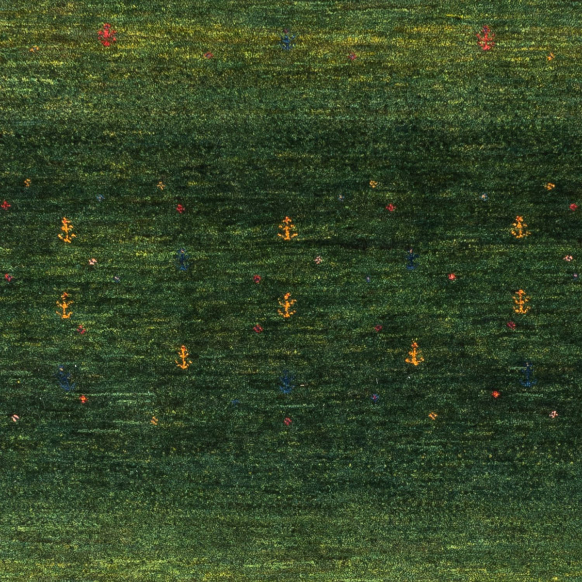 Gabbeh Teppich - Loribaft Perser - 154 x 100 cm - grün