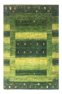 Gabbeh Teppich - Loribaft Perser - 148 x 98 cm - grün