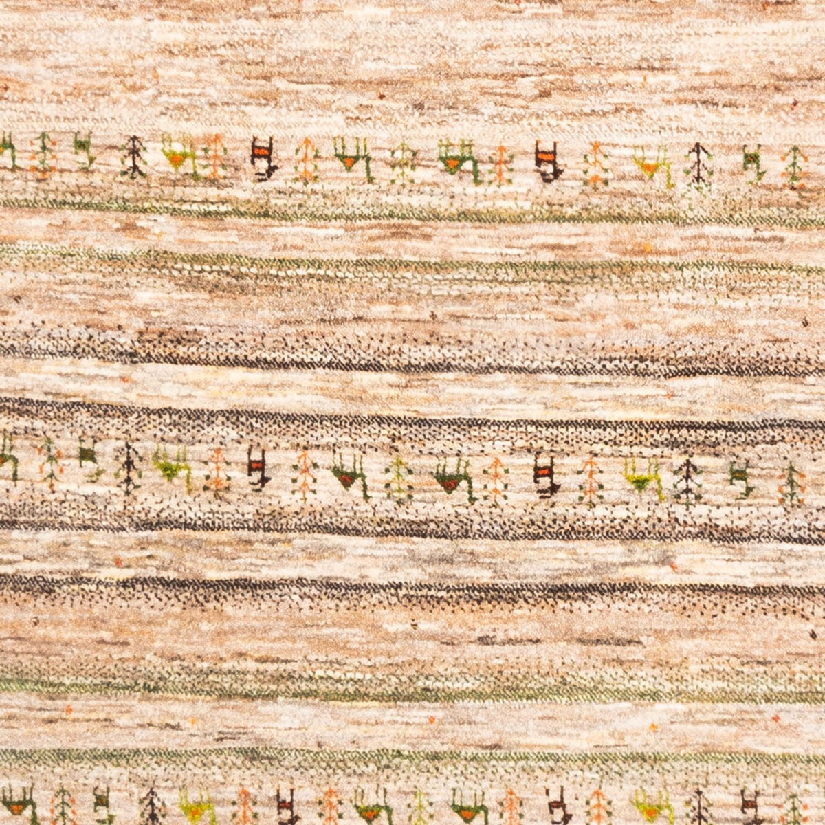 Gabbeh Teppich - Loribaft Perser - 231 x 175 cm - grau