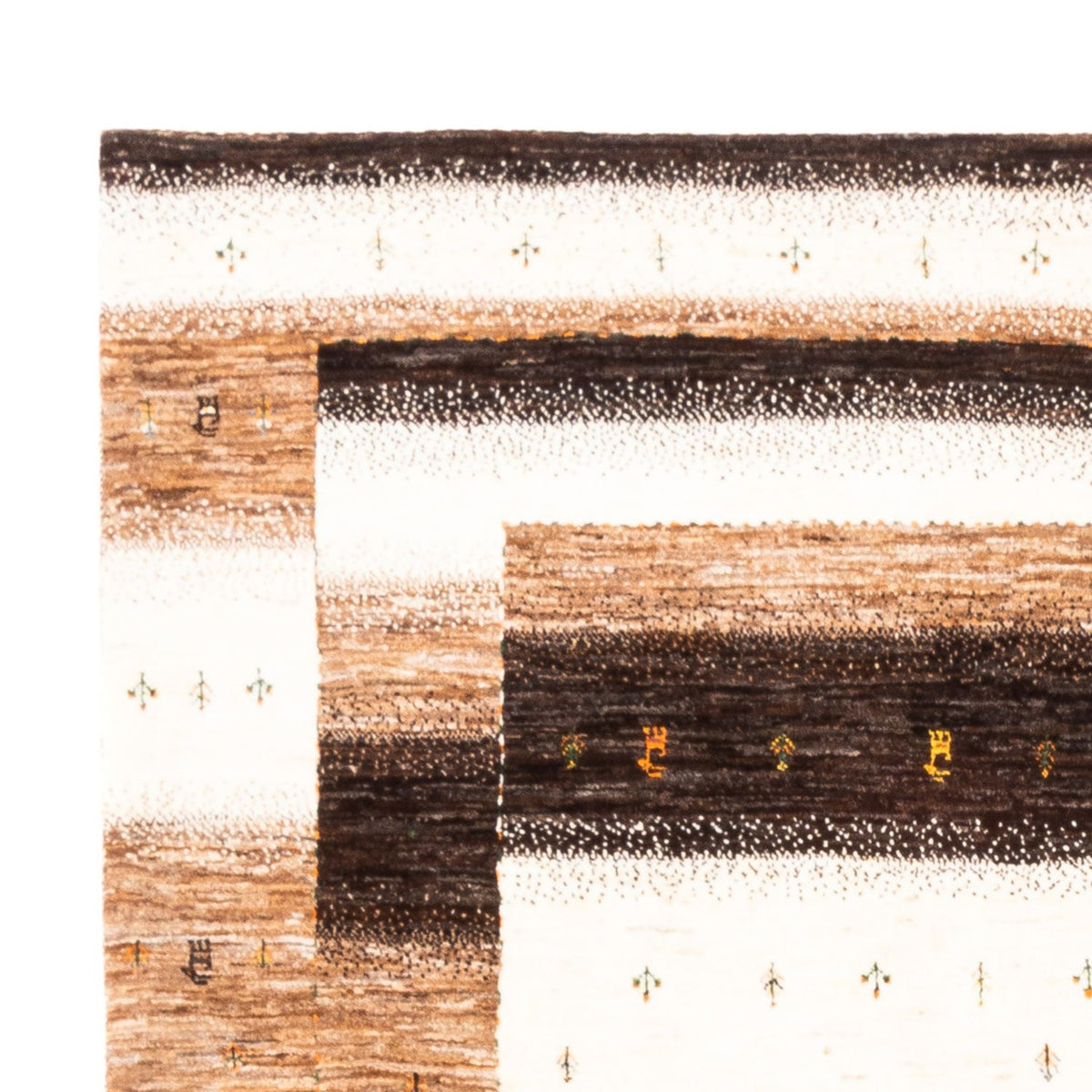 Gabbeh Teppich - Loribaft Perser - 233 x 179 cm - natur