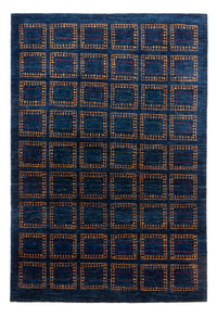 Gabbeh Teppich - Loribaft Perser - 253 x 180 cm - blau