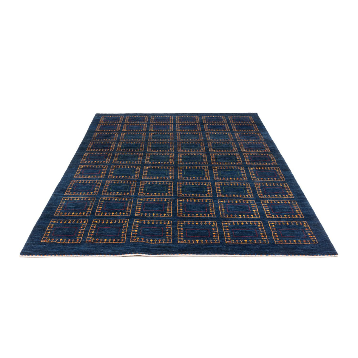 Gabbeh Teppich - Loribaft Perser - 253 x 180 cm - blau