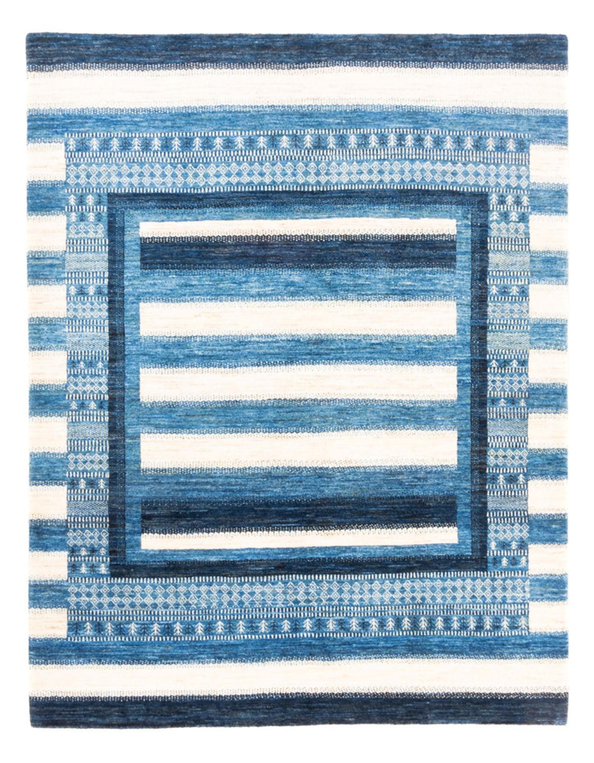 Gabbeh Teppich - Loribaft Perser - Royal - 222 x 172 cm - blau