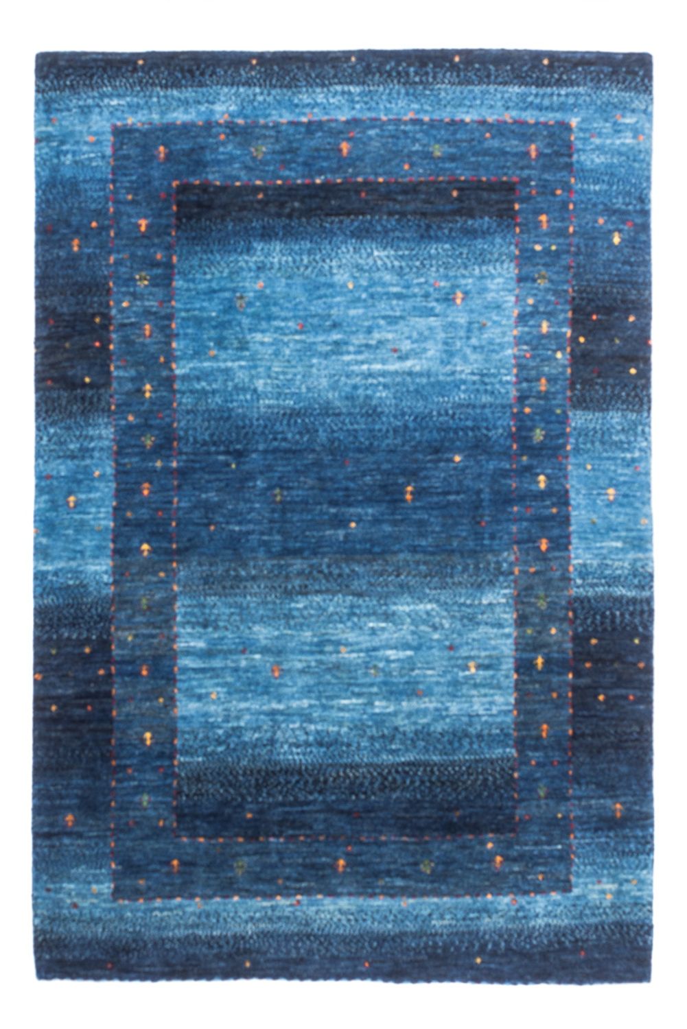 Gabbeh Teppich - Loribaft Perser - 148 x 98 cm - blau