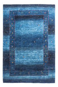 Gabbeh Teppich - Loribaft Perser - 148 x 98 cm - blau