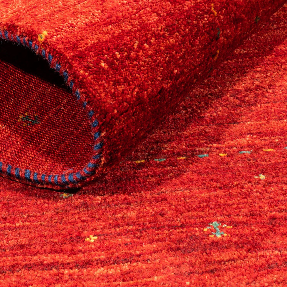 Gabbeh Teppich - Loribaft Perser - 125 x 85 cm - rot