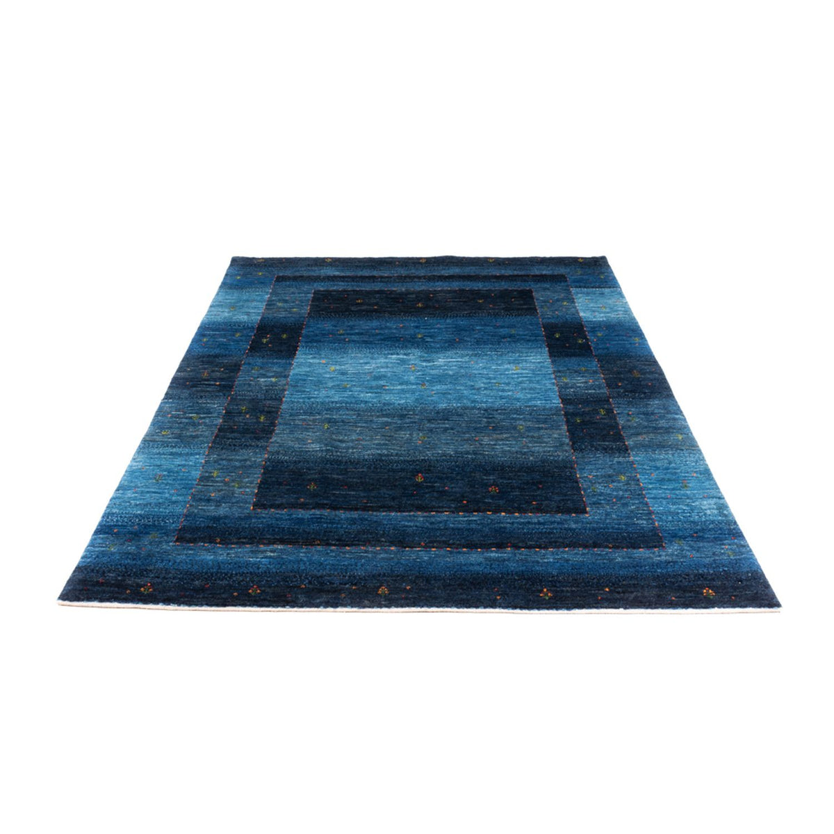 Gabbeh Teppich - Loribaft Perser - 210 x 146 cm - blau