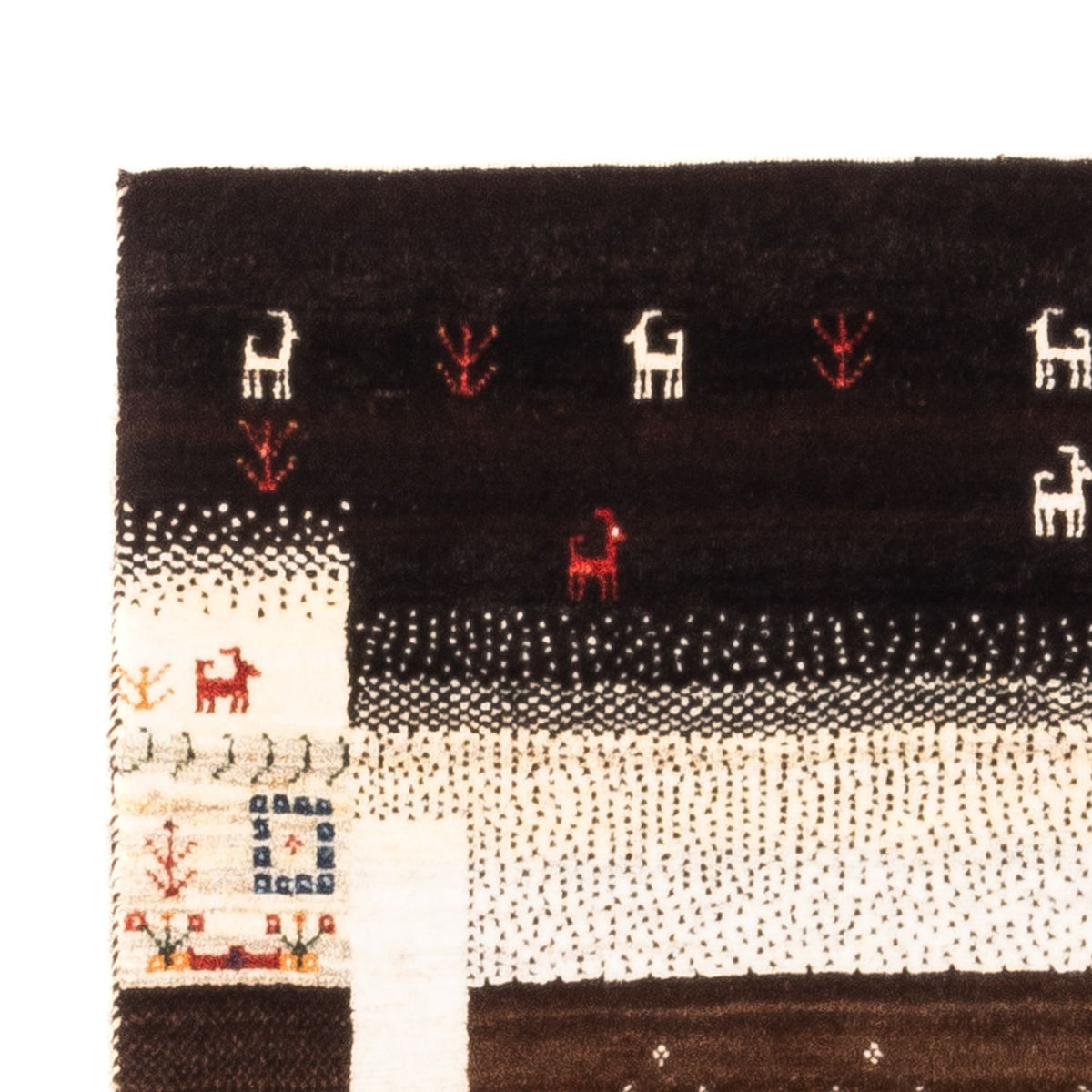 Gabbeh Teppich - Loribaft Perser - Royal - 130 x 86 cm - mehrfarbig