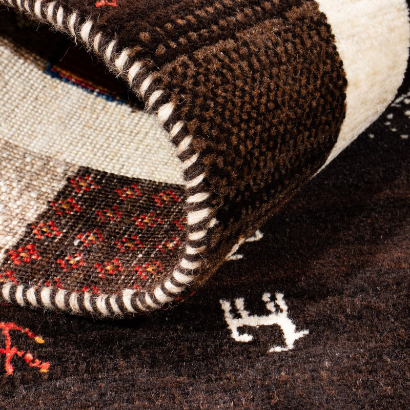 Gabbeh Teppich - Loribaft Perser - Royal - 130 x 86 cm - mehrfarbig