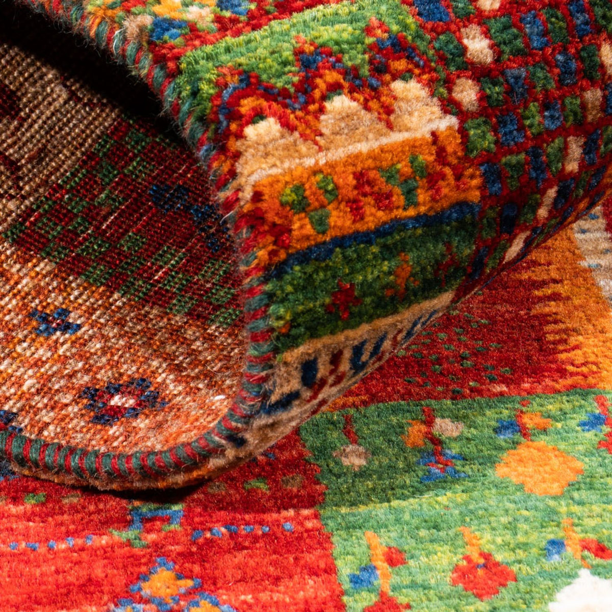 Gabbeh Teppich - Loribaft Perser - Royal - 137 x 88 cm - mehrfarbig