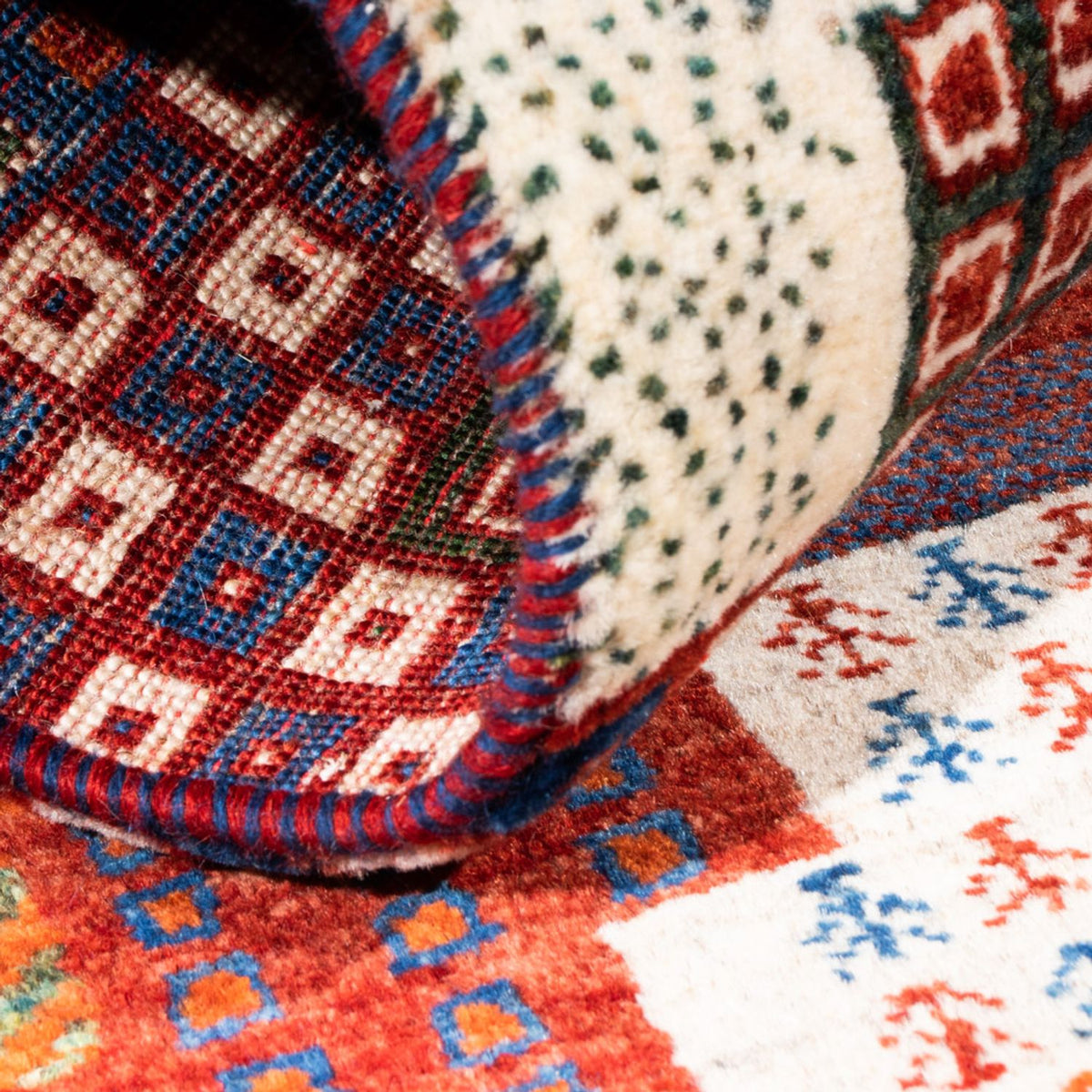 Gabbeh Teppich - Loribaft Perser - Royal - 123 x 80 cm - mehrfarbig