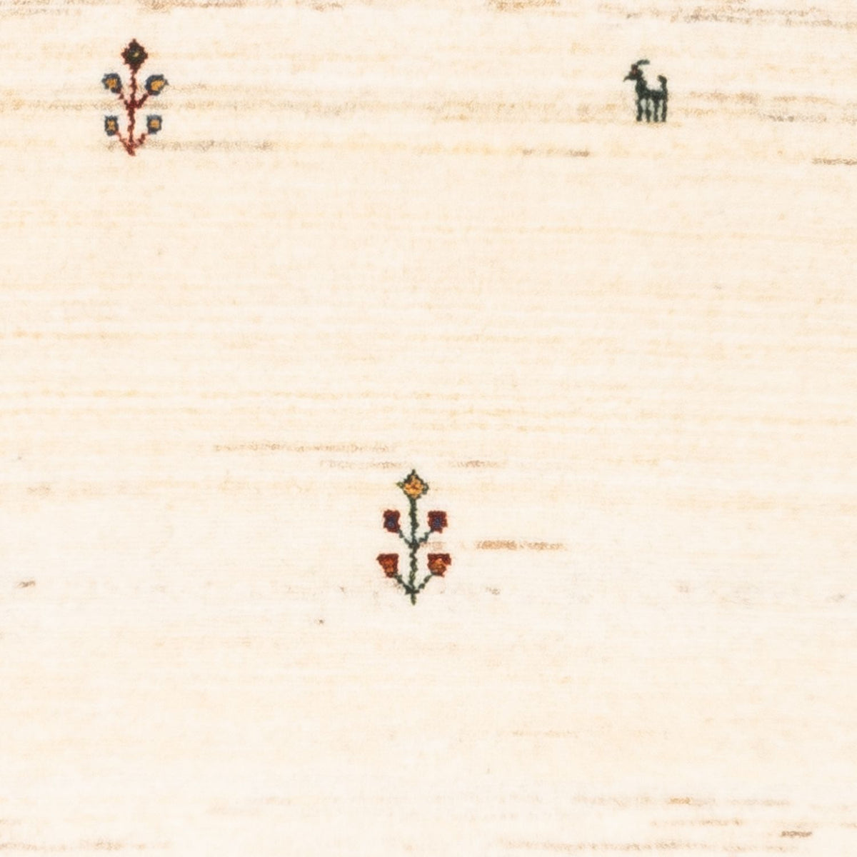 Gabbeh Teppich - Loribaft Perser - Royal - 125 x 90 cm - creme