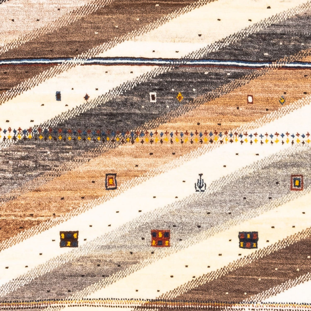 Gabbeh Teppich - Loribaft Perser - Royal - 120 x 80 cm - mehrfarbig