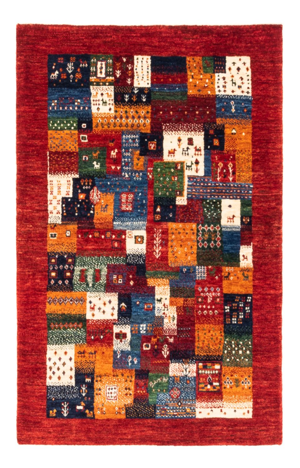 Gabbeh Teppich - Loribaft Perser - Royal - 127 x 84 cm - mehrfarbig