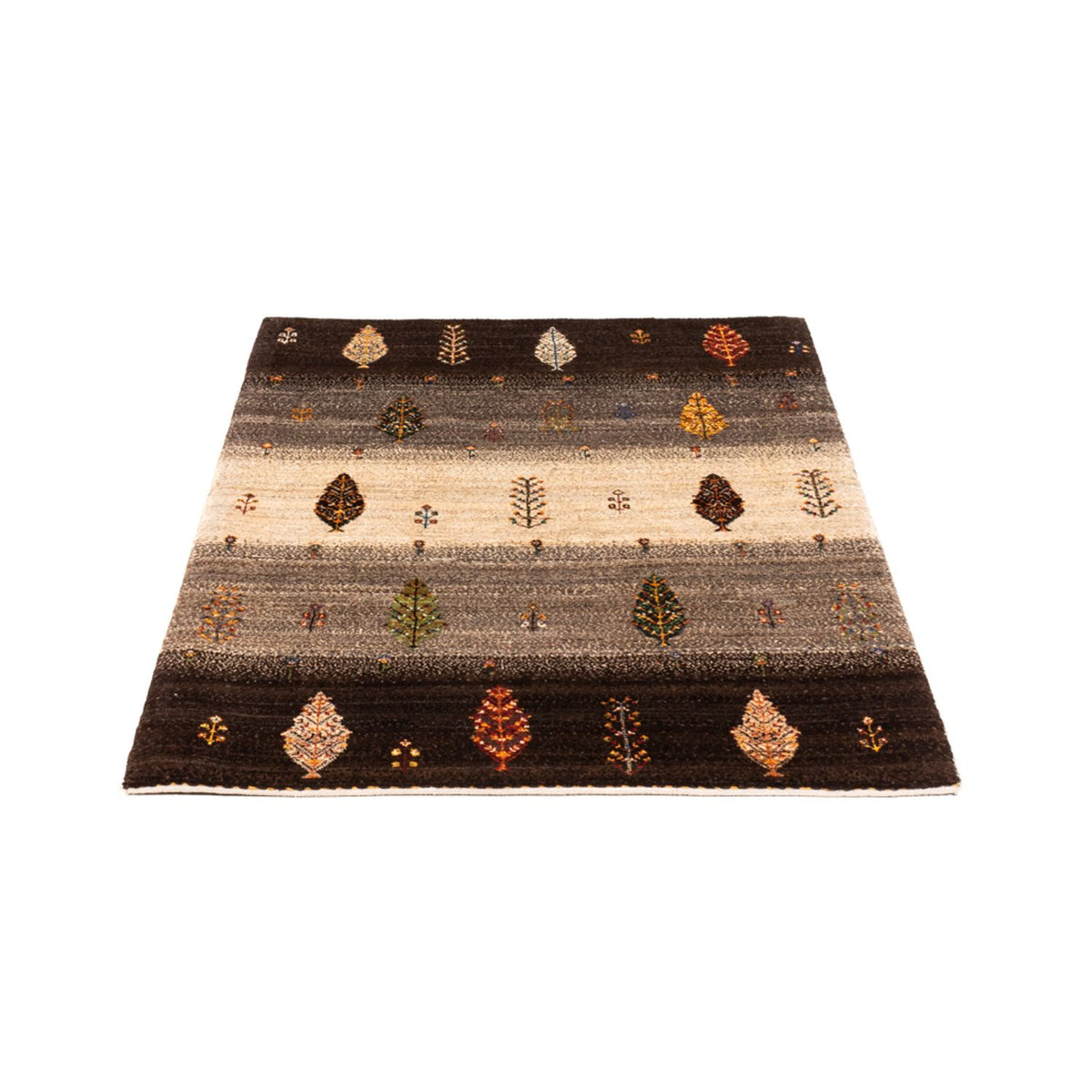 Gabbeh Teppich - Loribaft Perser - Royal - 125 x 88 cm - grau