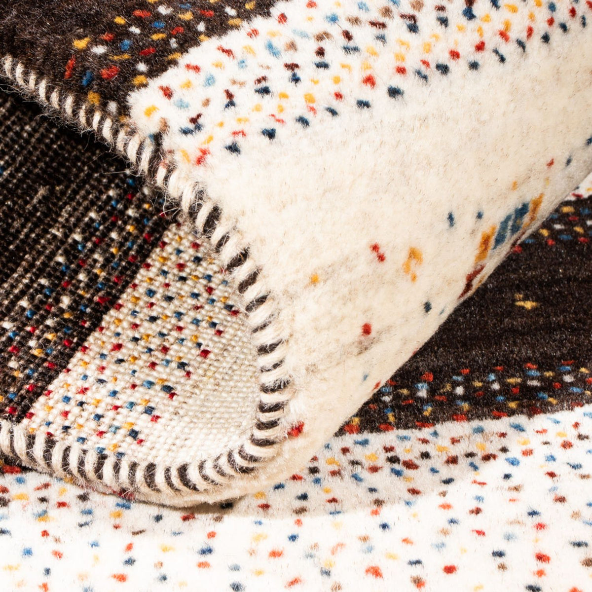 Gabbeh Teppich - Loribaft Perser - Royal - 134 x 84 cm - braun