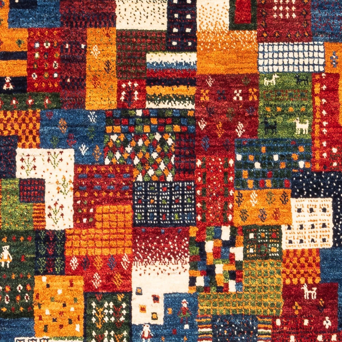 Gabbeh Teppich - Loribaft Perser - Royal - 120 x 87 cm - mehrfarbig