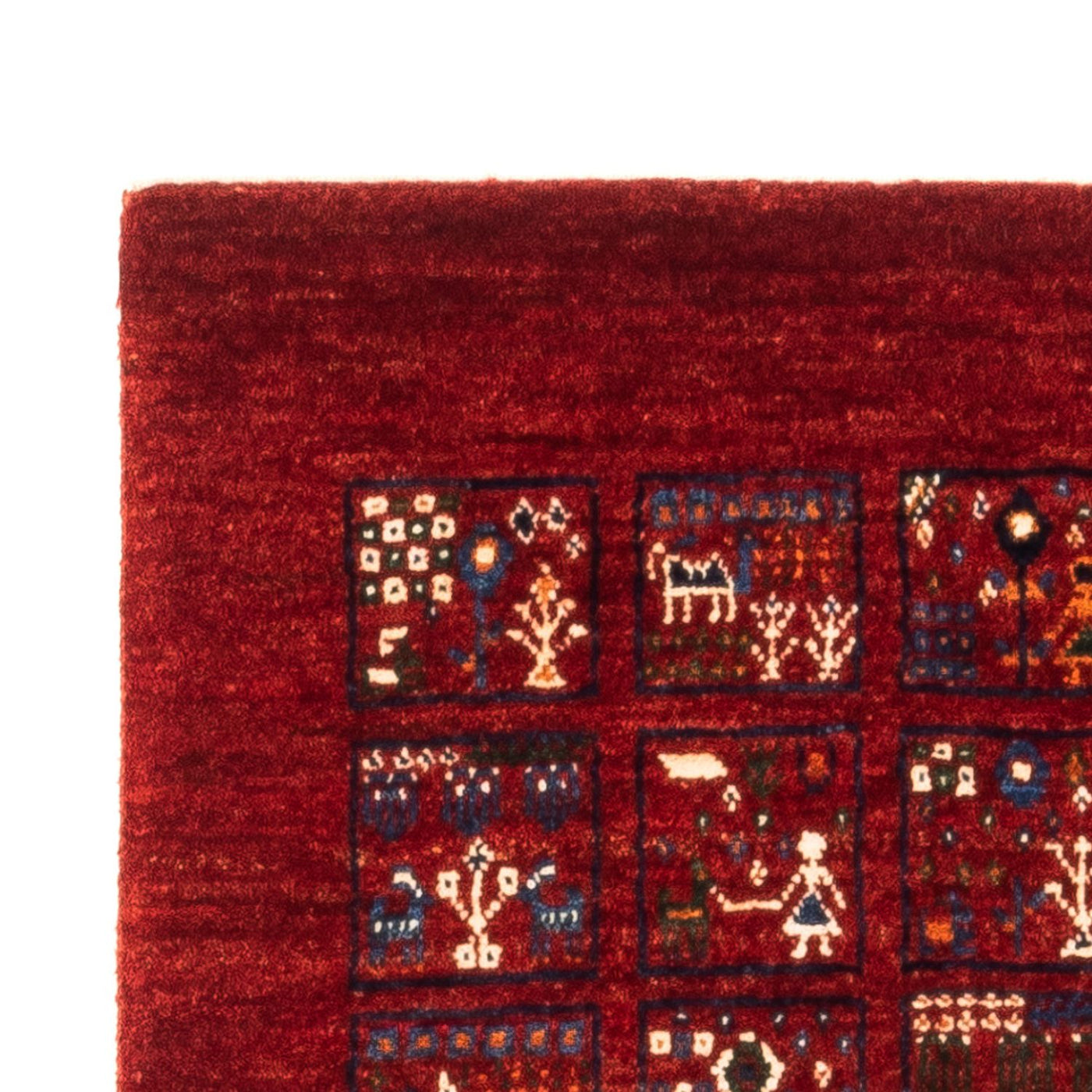 Gabbeh Teppich - Loribaft Perser - Royal - 133 x 83 cm - mehrfarbig