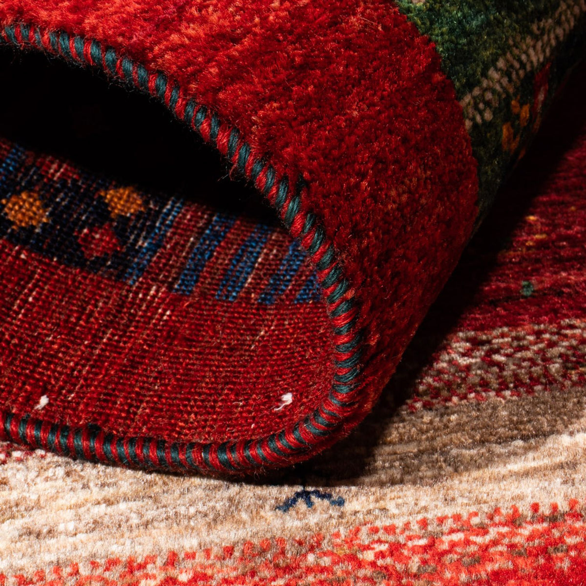 Gabbeh Teppich - Loribaft Perser - Royal - 128 x 83 cm - mehrfarbig