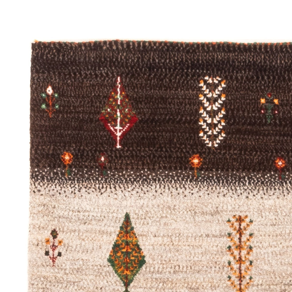 Gabbeh Teppich - Loribaft Perser - Royal - 126 x 84 cm - grau